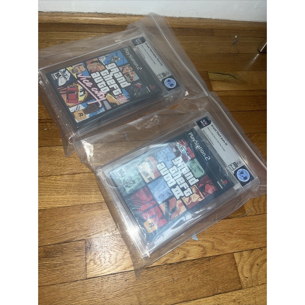 Grand Theft Auto Vice City AND GTA 3 PlayStation 2 WATA 9.8 A++ Graded - 2 Games